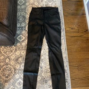 Rock and republic size 6 coated black jeans